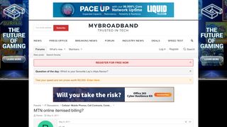 
                            4. MTN online itemised billing? | MyBroadband