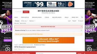 
                            9. MTN Sharelink replacement | MyBroadband