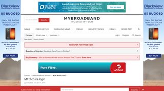 
                            13. MTN.co.za login | MyBroadband