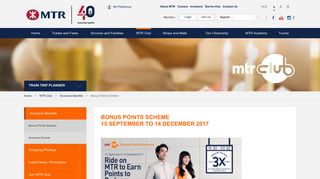 
                            5. MTR > MTR Club Bonus Points Scheme