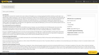 
                            4. MTRLOG Admin | Terms of Service