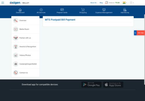 
                            1. MTS Bill Payment & Postpaid Offers | Oxigen Wallet