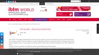 
                            10. MTS GLOBE - GROUPS & INCENTIVES - 2018 Exhibitor Directory ...