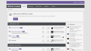 
                            11. MTurk Crowd | Mechanical Turk Community Forum