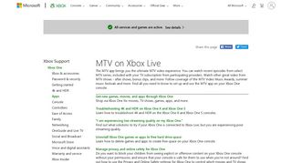 
                            8. MTV on Xbox Live | MTV on Xbox | Watch MTV on Xbox - Xbox Support