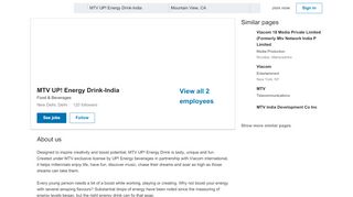 
                            12. MTV UP! Energy Drink-India | LinkedIn