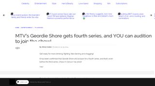 
                            13. MTV's Geordie Shore gets fourth series, and YOU can audition to join ...