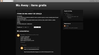 
                            4. Mu Away : itens gratis: ITENS DO MU AWAY DE GRAÇA