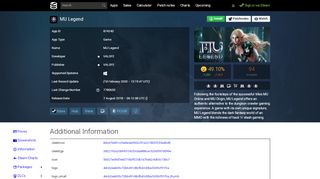 
                            12. MU Legend · AppID: 874240 · Steam Database