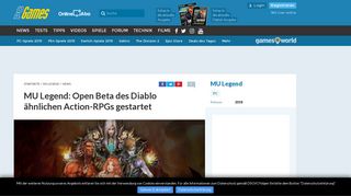 
                            10. MU Legend: Open Beta des Diablo ähnlichen Action-RPGs gestartet ...