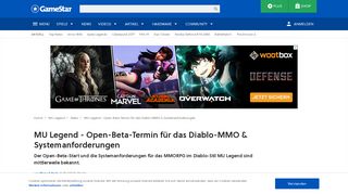 
                            4. MU Legend - Open-Beta-Termin & Systemanforderungen bekannt