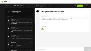 
                            10. Mu legend won't launch on steam - GeForce Forums