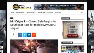 
                            12. MU Origin 2 – Closed Beta begins in Southeast Asia for mobile ...