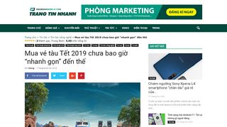 
                            9. Mua vé tàu Tết 2019 chưa bao giờ 