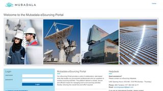 
                            2. Mubadala eSourcing Portal