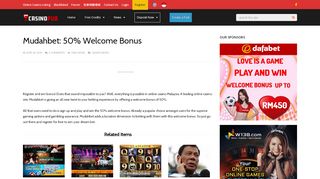 
                            6. Mudahbet: 50% Welcome Bonus - Casino Pub | Best ...
