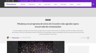 
                            8. Mudança no programa de sócio do Cruzeiro não ... - Torcedores.com