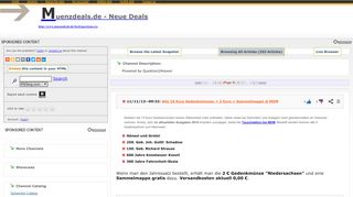 
                            6. Muenzdeals.de - Neue Deals - RSSing.com