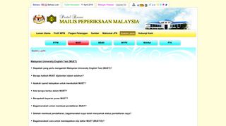 
                            8. MUET - Portal Rasmi Majlis Peperiksaan Malaysia - MPM