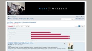 
                            7. MUFF WIGGLER :: View topic - [INTEREST CHECK/POLL] VC Clock/audio ...