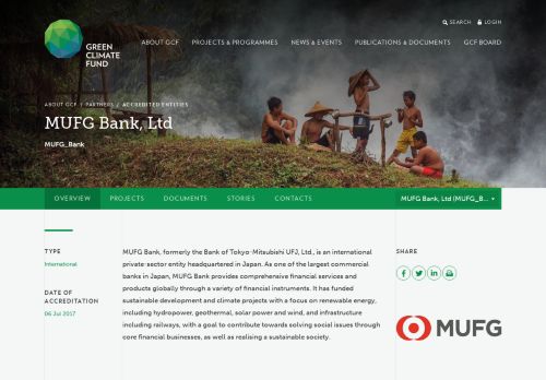 
                            5. MUFG Bank, Ltd (formerly, Bank of Tokyo-Mitsubishi UFJ, Ltd ...