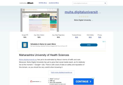 
                            3. Muhs.digitaluniversity.ac website. Maharashtra University of Health ...