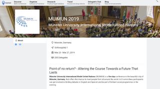
                            1. MUIMUN 2019 | Münster | 23 March 2019 | mymun