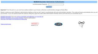 
                            9. MUIMUN-Newsletter Administrator Authentication