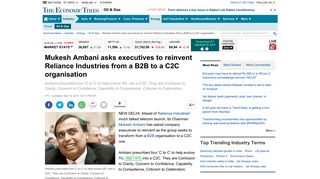 
                            8. Mukesh Ambani asks executives to reinvent Reliance Industries ...