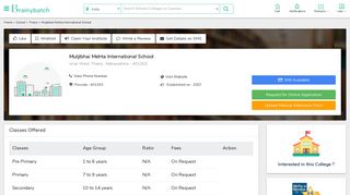 
                            10. Muljibhai Mehta International School Admissions - 2019, Thane ...