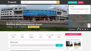 
                            8. Muljibhai Mehta International School, Mumbai - Admissions, Address ...