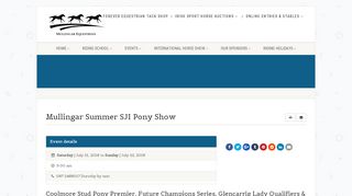 
                            13. Mullingar Summer SJI Pony Show - Mullingar Equestrian