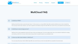 
                            5. MultCloud FAQ