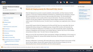 
                            6. Multi-AZ Deployments for Microsoft SQL Server - Amazon ...