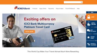 
                            3. Multi Currency Platinum Travel Card - ICICI Bank