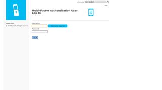 
                            5. Multi-Factor Authentication User Portal: User Log In
