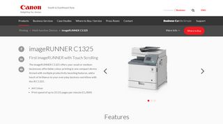 
                            12. Multi-function Devices - imageRUNNER C1325 - Canon South ...