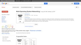 
                            10. Multi-Operating System Networking: Living with UNIX, NetWare, and NT