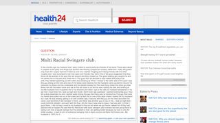 
                            4. Multi Racial Swingers club. | Health24