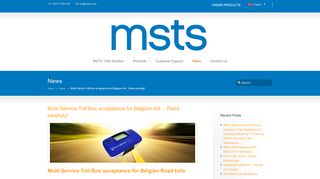 
                            6. Multi Service Toll Box Ondersteuning - MSTS | Tolls