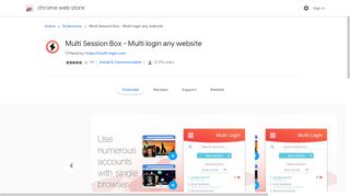 
                            3. Multi Session Box - Multi login any website - Google Chrome