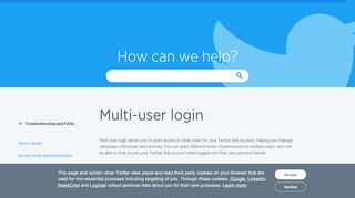 
                            1. Multi-user login FAQ - Twitter for Business