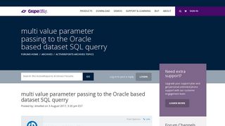 
                            11. multi value parameter passing to the Oracle based dataset SQL querry ...