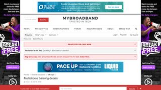 
                            10. Multichoice banking details | MyBroadband