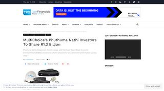 
                            11. MultiChoice's Phuthuma Nathi Investors To Share R1.3 Billion