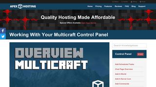 
                            8. Multicraft Control Panel - Apex Minecraft Hosting