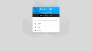 
                            9. Multicraft - Home - ServerBlend