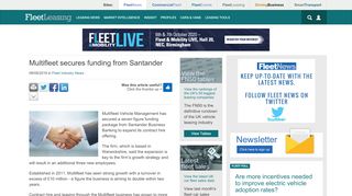 
                            11. Multifleet secures funding from Santander | Fleet Industry News