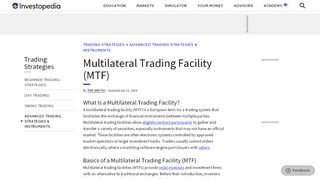 
                            9. Multilateral Trading Facility - MTF - Investopedia