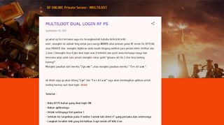 
                            4. MULTILOOT DUAL LOGIN RF PS - RF ONLINE Private Server ...